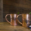 Extra Thick Pure Copper Moscow Mule Mug  Unlined And Uncoated, Set Of 2, 20oz