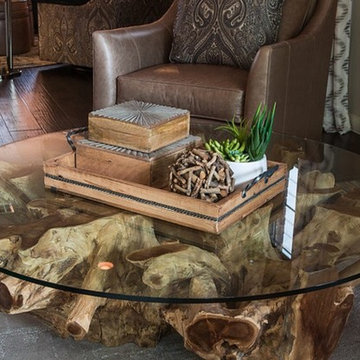 Transitional Family Room