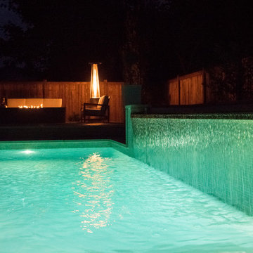 Contemporary backyard in Beaconsfield