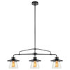 Nate 4-Light Pendant, Oil Rubbed Bronze, Clear Glass Shades