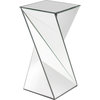 Aries Twisted End Table - Mirrored