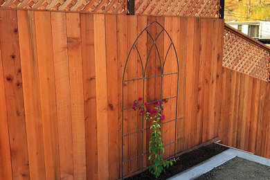 Fence With Retaining Walls