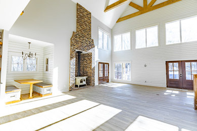 Inspiration for a country family room remodel in Other
