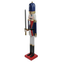 48" Wooden Christmas Nutcracker Soldier With Sword
