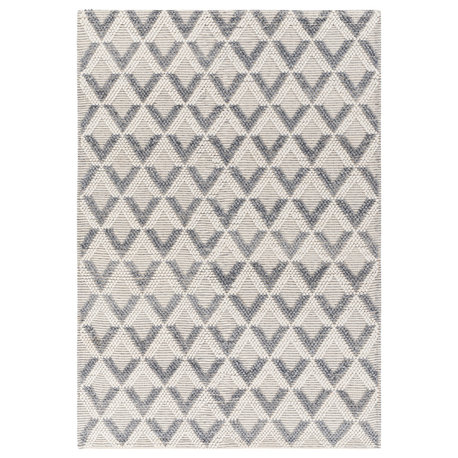 Daffodil DFF-2304 Gray/Cream Hand Woven 2'6" x 8' Rug