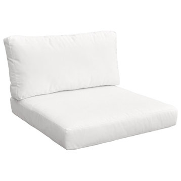Covers for Chair Cushions 4" Thick, White