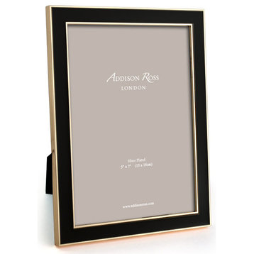 Addison Ross Black Enamel/Gold Enamel Frame, 4x6