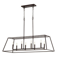 Quorum International 654-8 Gabriel 8 Light 45"W Chandelier, Oiled Bronze