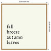 Canvas Art Framed 'Fall Breeze, Autumn Leaves' by Amanti Art Portfolio, 22x22"