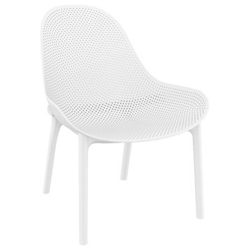 Compamia Sky Lounge Chair, Set of 2, White