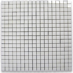 Stone Center Online - Thassos White 5/8 x 5/8 Square Mosaic Tile Polished - Marble from Greece - Mosaic Tile