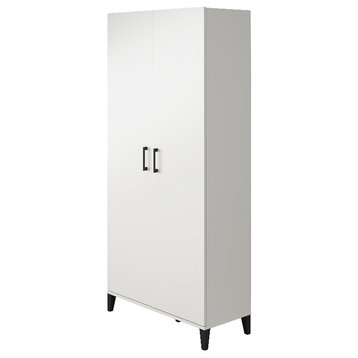 Systembuild Evolution Flex Tall Storage Cabinet in White