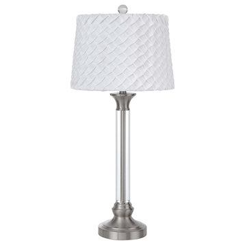 Ruston Metal and Crystal Lamp, Table Lamp
