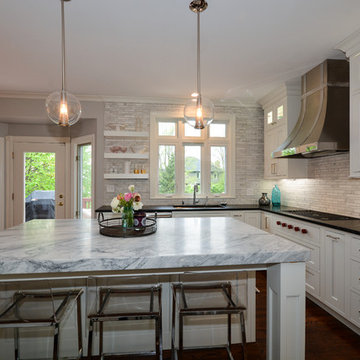 Large Island Transitional Kitchen