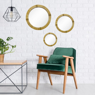 Handmade Moroccan Raffia Mirrors