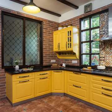 A Cheery Kitchen Dressed in Retro Vibes