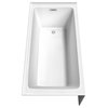 Grayley 60"x30" Alcove Bathtub With Right-Hand Drain and Trim in Polished Chrome