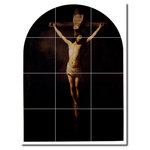 Picture-Tiles.com - Rembrandt Religious Painting Ceramic Tile Mural #75, 36"x48" - Mural Title: Christ On The Cross