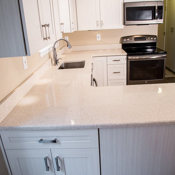 Transitional Kitchen Refaced in White Chocolate Laminate in Owings Mills,  MD