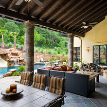 outdoor fireplace