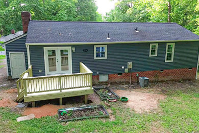 Deck remodeling - siding/windows/gutters replacement