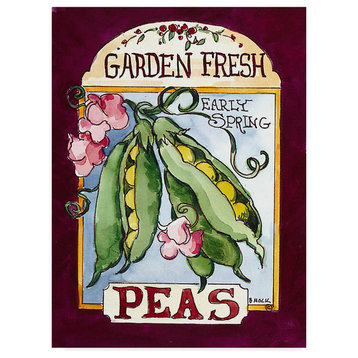 Barbara Mock 'Large Peas' Canvas Art