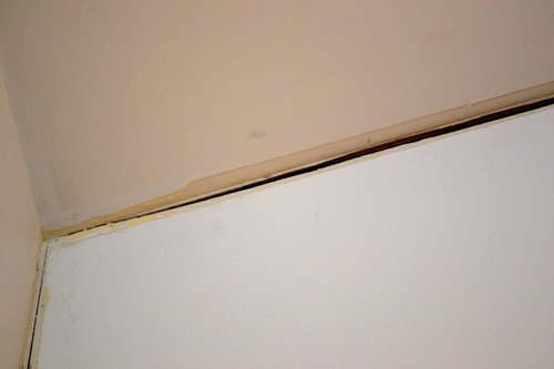 How To Fix 1 Gaps In Drywall Seams What Are Our Options For Filling The Gaps Besides Replacing Drywall How Do We Cover This Up Obviously Mud Didn T Work As It Kept Ing