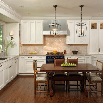 Alexandria, Virginia Transitional Kitchen Design with Intriguing Zinc Accents