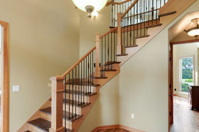 Staircase - contemporary staircase idea in Portland