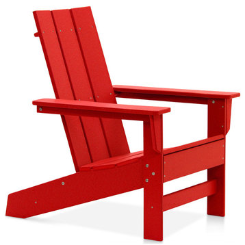 DUROGREEN Aria Adirondack Chair, Bright Red, Single