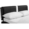 Camden Isle Carlton Black Faux Leather Upholstered Queen Bed