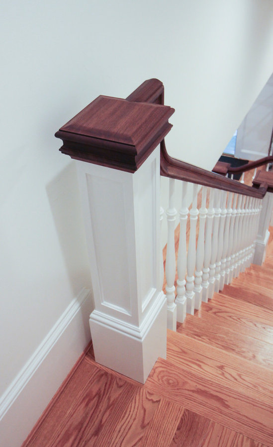 Elegant Wall-Mounted Craftsman Style Staircase, Arlington VA 22205