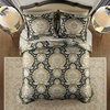 Croscill Valentina Traditional 4-Piece Comforter Set, Navy, Queen