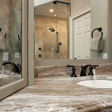 Fantasy Brown Quartzite Master Bathroom