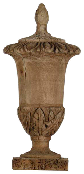 Wooden Finial Urn - Rustic - Decorative Jars And Urns - by Zentique ...