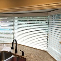 Bay Window Treatments - Venetian Blinds