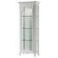 White Wooden Cabinet With 1 Glass Door, Opening on Right