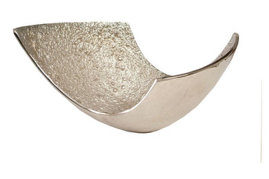 The Interiors Boutique - silver peel bowl