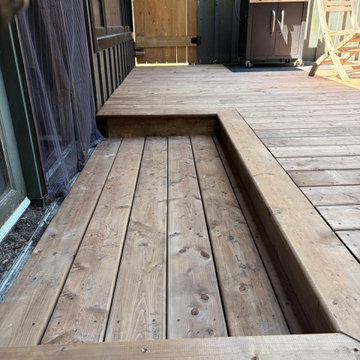 Custom Pressure-Treated Backyard Deck in Barrie, Ontario