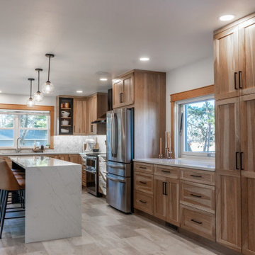 From Congested to Custom: A Warm Hickory Kitchen Transformation