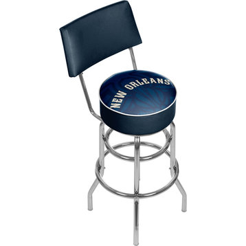 NBA Swivel Bar Stool With Back, Fade, New Orleans Pelicans