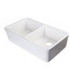 ALFI brand  32" Double Bowl Fireclay Undermount Kitchen Sink in White