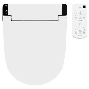 Bidet Toilet Seat with UV-A LED and Remote, Round