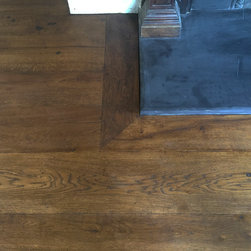 Reclaimed oak floorboards finished in antique hardwax oil - Hardwood Flooring