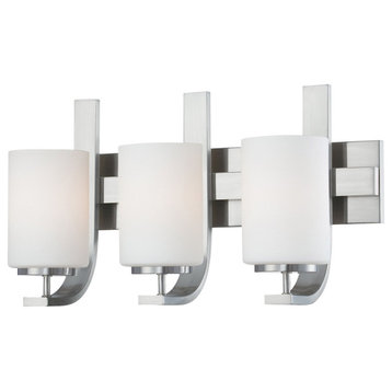 Pendenza 3 Light Wall Sconce, Brushed Nickel