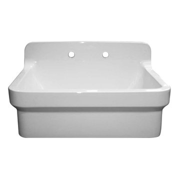 Whitehaus OFCH2230 Old Fashioned Country 30" Single Basin Kitchen - White