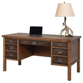 Large Computer Desk 70 inch Executive Office Desk Modern Simple Home Office Desk - Rustic Brown