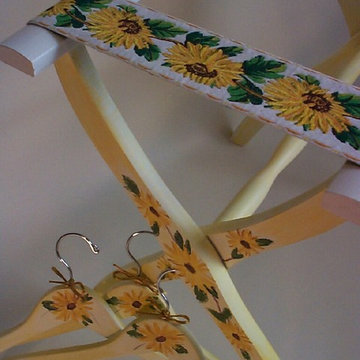Hand Painted Luggage Racks