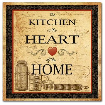 Jean Plout 'Kitchen Heart Vignette' Canvas Art, 24x24