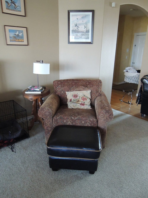 Need help with placing recliner in living room